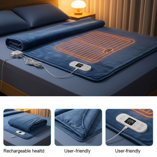 Rechargeable Electric Heated Blanket - Image 2