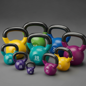 Cast Iron Powder-Coated Kettlebell (Set)
