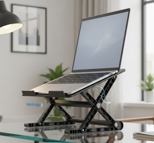 Foldable Laptop Stand with Adjustable Height