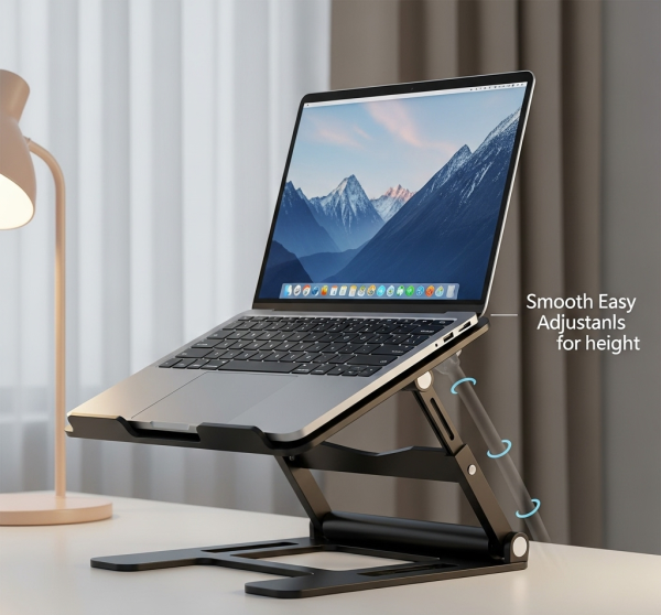 Foldable Laptop Stand with Adjustable Height - Image 2