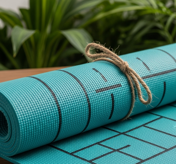 Eco-Friendly TPE Yoga Mat (with Alignment Lines)