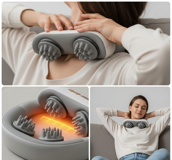 Portable Neck and Shoulder Massager with Heat - Image 3